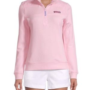 VINEYARD VINES LOGO PATCH SHEP SHIRT WOMENS MEDIUM